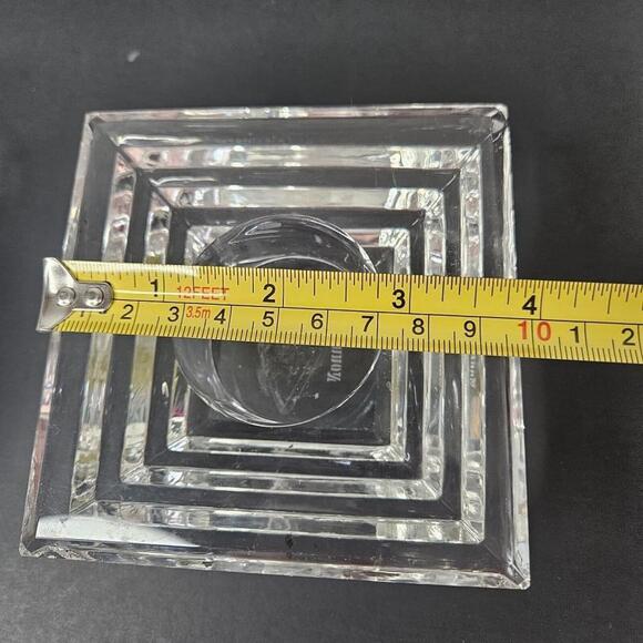 Art Deco Crystal Candle Shannon Crystal Designs of Ireland Pillar - Picture 11 of 14